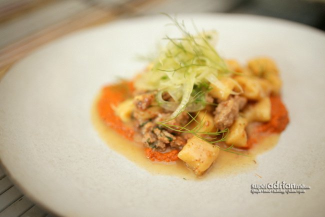 Potato Dumpling Gnocchi with Shredded Pork Sausage (S$26)